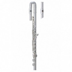 Flauta Pearl Quantz 505-RUS con 2 cabezas, platos...